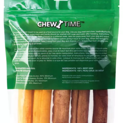 Product Chew Time Natural Beef & Cheese Retriever Roll Dog Treat - 10"