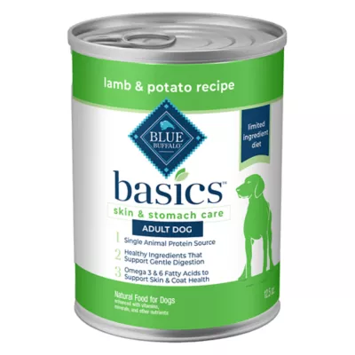 Product Blue Buffalo® Basics™ Skin & Stomach Care Adult Wet Dog Food - Grain Free, Lamb