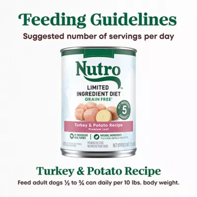 Product Nutro Limited Ingredient Diet Adult Wet Dog Food - Premium Loaf, 12.5oz