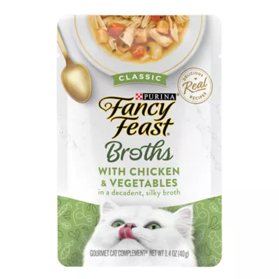 Product Fancy Feast® Classic Broths Cat Wet Treat - Limited Ingredients, Grain Free, 1.4 OZ