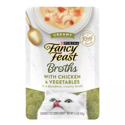 Product Fancy Feast® Creamy Broth Cat Wet Treat - Limited Ingredients, Grain Free, 1.4 oz