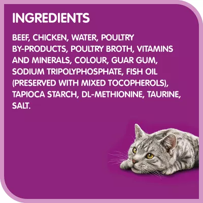 Product Whiskas Perfect Portions Adult Wet Cat Food Beef Paté