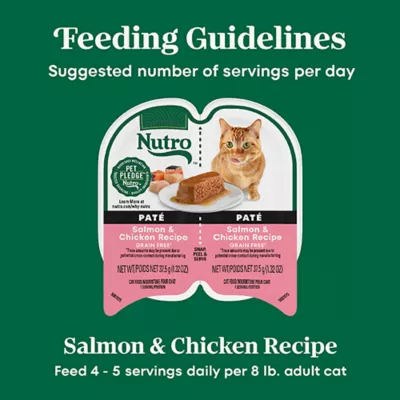 Product Nutro Perfect Portions Pate Adult Wet Cat Food - Non-GMO, Grain Free, 2.64 oz