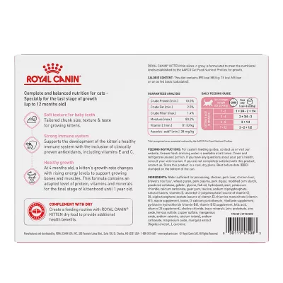 Product Royal Canin® Feline Health Nutrition Kitten Thin Slices in Gravy Wet Cat Food - 3 oz can, 12 count