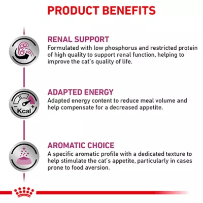 Product Royal Canin® Veterinary Diet Feline Renal Support D Adult Cat Wet Food in Gravy  3 oz can