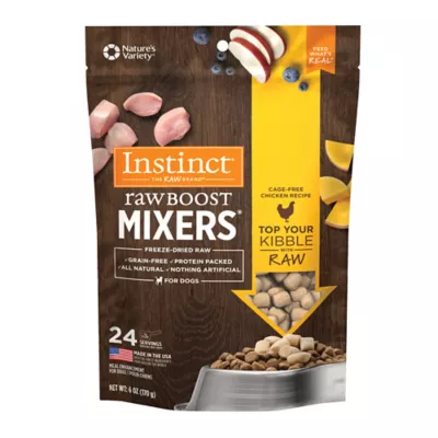 Product Instinct® Raw Boost Mixers Freeze-Dried All Life Stages Dog Food Topper - Raw, Grain Free, Chicken
