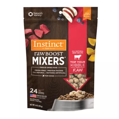 Product Instinct® Raw Boost Mixers Freeze-Dried All Life Stages Dog Food Topper - Raw, Grain Free, Beef