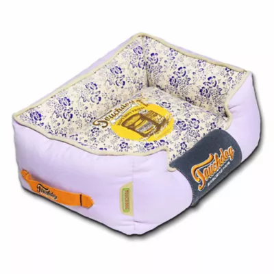 Product Pet Life Touchdog Vintage Flower Cuddler Dog Bed