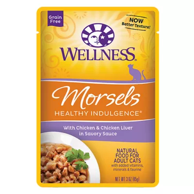 Product Wellness® Healthy Indulgence Adult Cat Wet Food - Grain Free, Natural, Morsels, 3 Oz