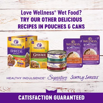 Product Wellness® Healthy Indulgence Adult Cat Wet Food - Grain Free, Natural, Shreds, 3 Oz