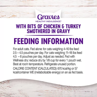 Product Wellness® Healthy Indulgence Adult Cat Wet Food - Grain Free, Natural, Gravies, 3 Oz