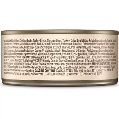 Product Wellness® CORE® Hearty Cuts Adult Cat Food - Grain Free, Shredded in Gravy, 5.5 Oz