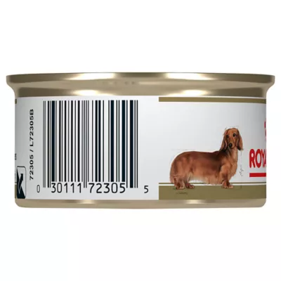 Product Royal Canin Breed Health Nutrition Dachshund Adult Loaf in Sauce Wet Dog Food, 3 oz.