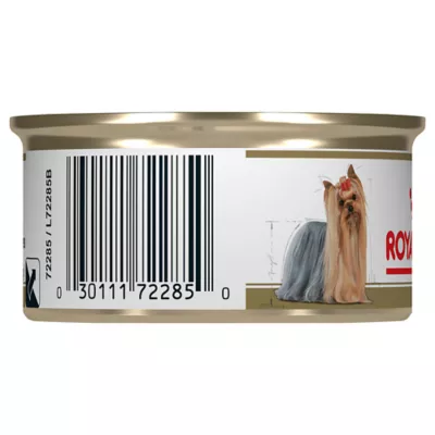 Product Royal Canin Breed Health Nutrition Yorkshire Terrier Adult Loaf in Sauce Wet Dog Food, 3 oz.
