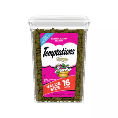 Product Temptations™ Classic Adult Cat Treats - Soft & Crunchy, Blissful Catnip