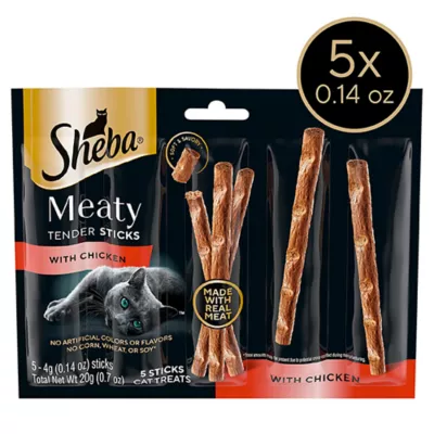 Product Sheba® Meaty Tender Sticks Adult Cat Treats - Soft & Savory, Chicken