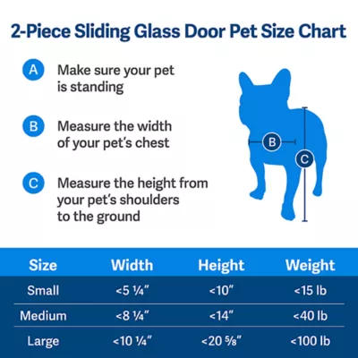 Product PetSafe® Sliding Glass Pet Door - Quick Installation - No Cutting Installation