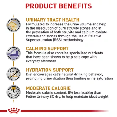Product Royal Canin Veterinary Diet Multifunction Adult Dry Cat Food - Urinary SO + Calm