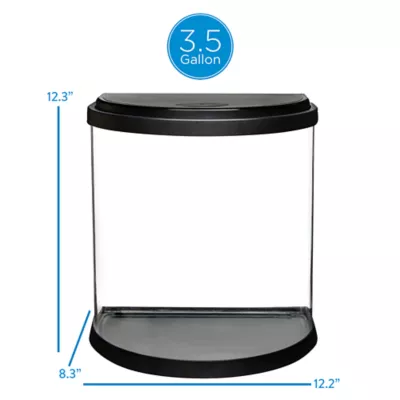 Product Top Fin® Half Moon Aquarium - 3.5 Gallon
