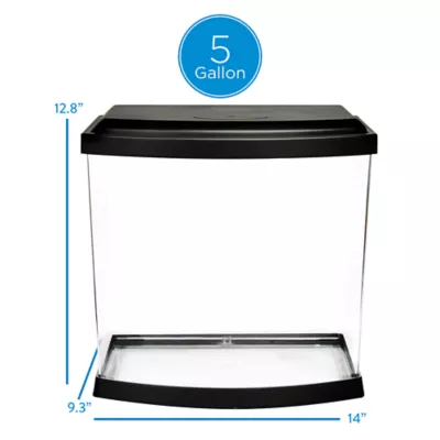 Product Top Fin® Split Bowfront Aquarium - 5 Gallon