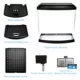 Product Top Fin® Split Bowfront Aquarium - 5 Gallon