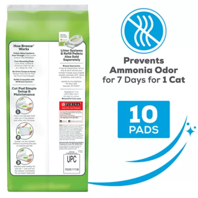 Product Purina Tidy Cats Breeze Cat Litter Box Pads Refill Pack - Spring Clean Scent, 10 Count