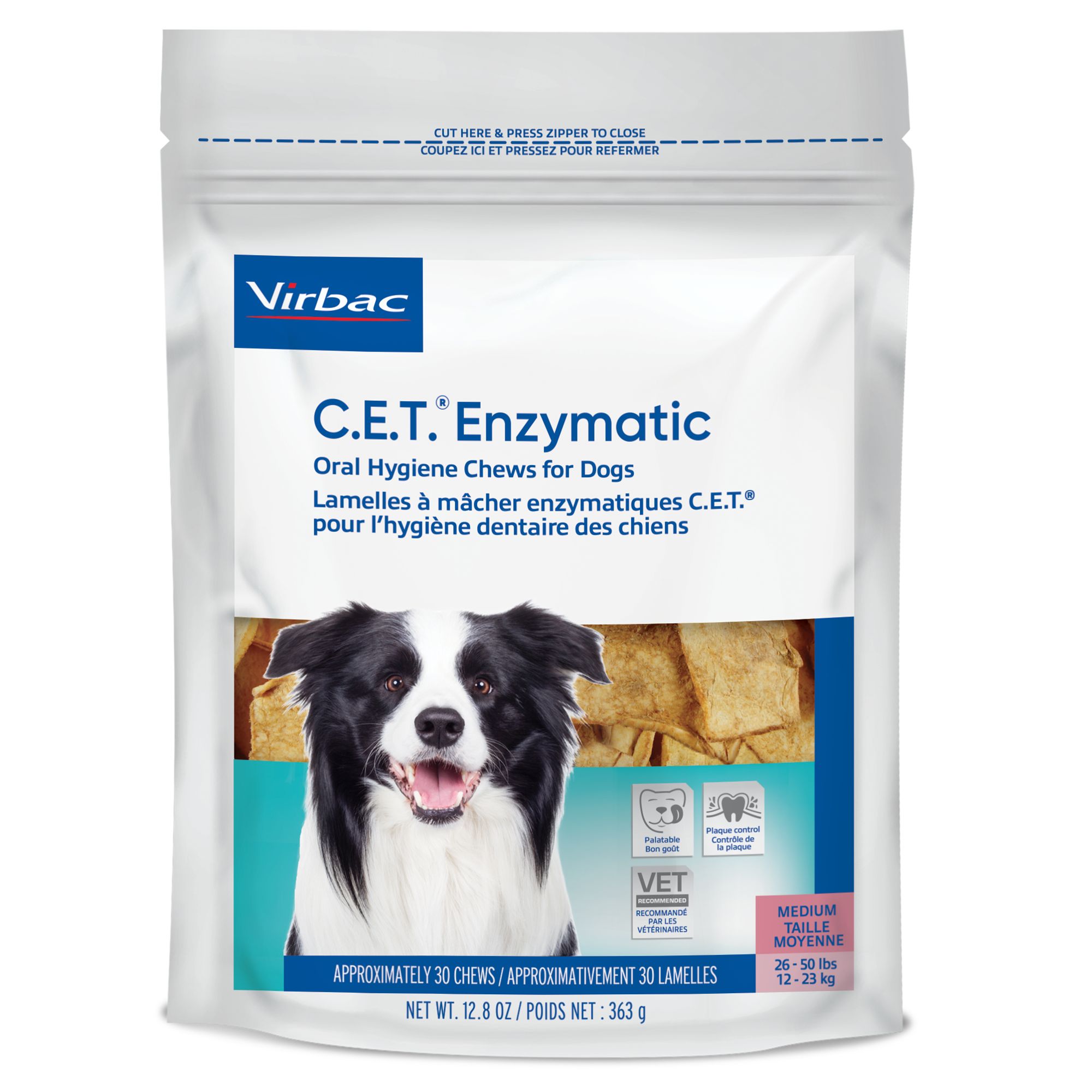 Virbac® Enzymatic Oral Hygiene Chews for Dogs Beef