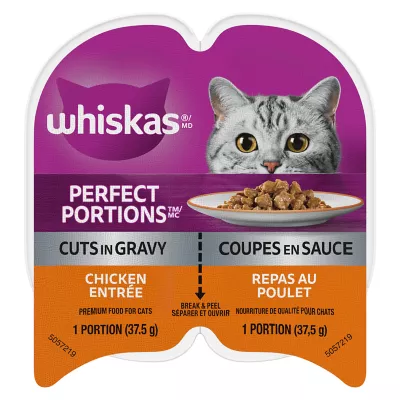 Product Whiskas Perfect Portions Adult Wet Cat Food Cuts In Gravy Chicken Entrée