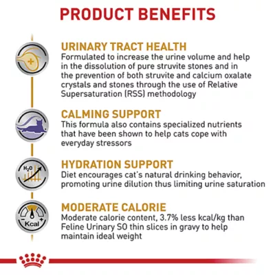Product Royal Canin Veterinary Diet Multifunction Adult Wet Cat Food - Urinary SO + Calm