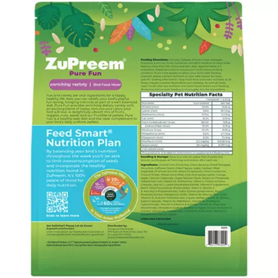 Product ZuPreem® Pure Fun Enriching Variety Mix Bird Food Mixer