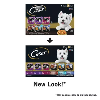 Product Cesar® Classics Home Delights Adult Wet Dog Food - Loaf & Chunks in Gravy, 36 Count