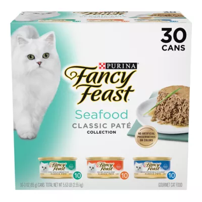 Product Fancy Feast®  All Life Stages Cat Wet Food - Classic Pate, Seafood, Variety Pack, 3 OZ
