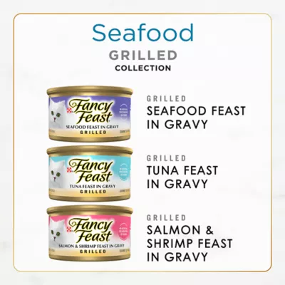Product Fancy Feast® All Life Stages Cat Wet Food - Grilled, Seafood, Variety Pack, 3 OZ