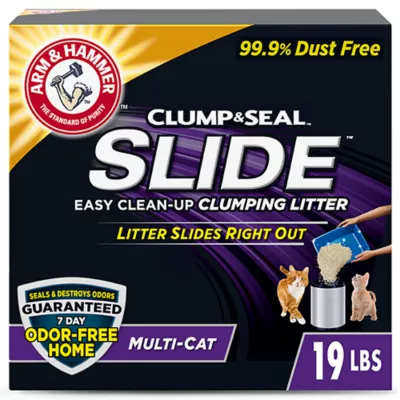 Product Arm & Hammer™ Clump & Seal Slide Clumping Multi-Cat Clay Cat Litter - Low Dust
