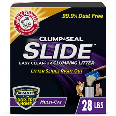 Product Arm & Hammer™ Clump & Seal Slide Clumping Multi-Cat Clay Cat Litter - Low Dust