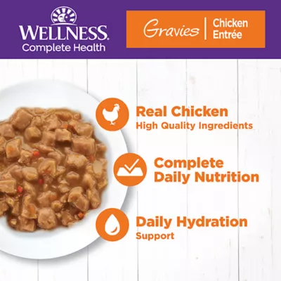 Product Wellness® Complete Health Adult Cat Wet Food - Grain Free, Gravies, 3 Oz