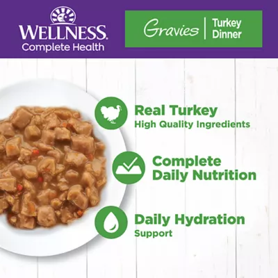 Product Wellness® Complete Health Adult Cat Wet Food - Grain Free, Gravies, 5.5 Oz