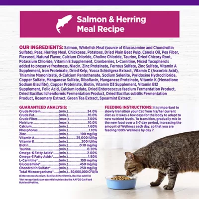 Product Wellness® Complete Health Indoor Adult Cat Food - Natural, Grain Free, Salmon & Herring Meal