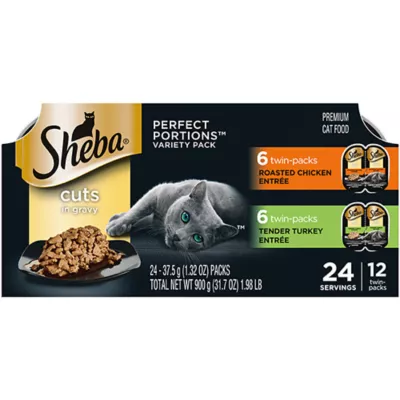 Product Sheba® Perfect Portions Adult Wet Cat Food - Cuts in Gravy, Variety Pack, 12 CT, 31.7 OZ