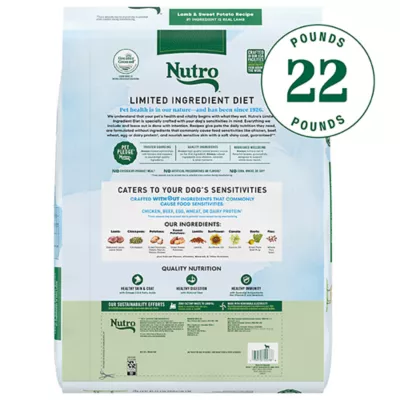 Product Nutro Limited Ingredient Diet Small Bites Adult Dry Dog Food - Grain Free, Lamb & Sweet Potato