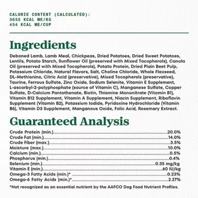 Product Nutro Limited Ingredient Diet Small Bites Adult Dry Dog Food - Grain Free, Lamb & Sweet Potato