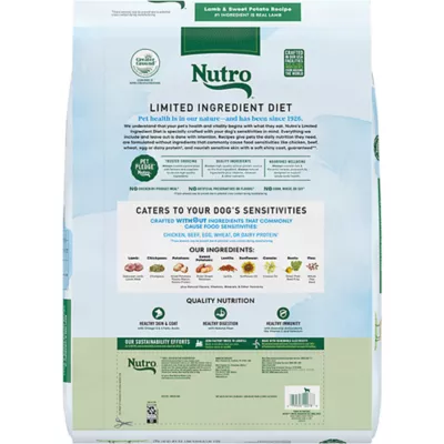 Product Nutro Limited Ingredient Diet Small Bites Adult Dry Dog Food - Grain Free, Lamb & Sweet Potato