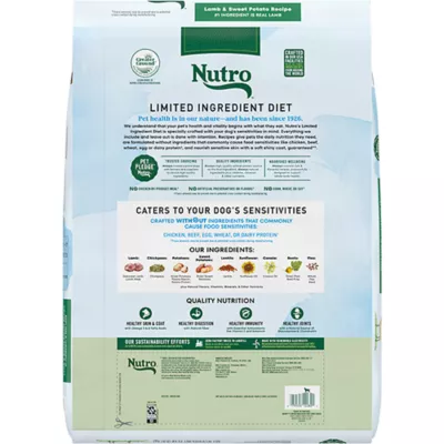 Product Nutro Limited Ingredient Diet Large Breed Adult Dry Dog Food - Grain Free, Lamb & Sweet Potato