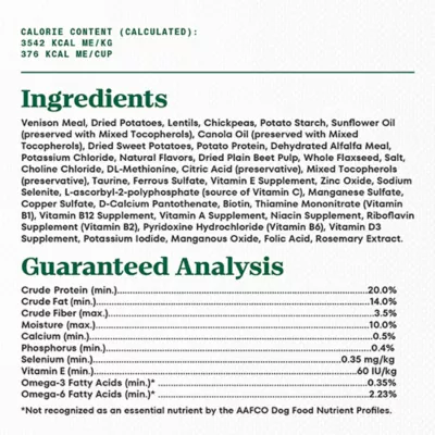 Product Nutro Limited Ingredient Diet Adult Dry Dog Food - Grain Free, Venison & Sweet Potato