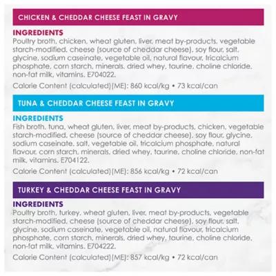 Product Fancy Feast Cheddar Delights Wet Cat Food - Variety Pack, 85 g x 12