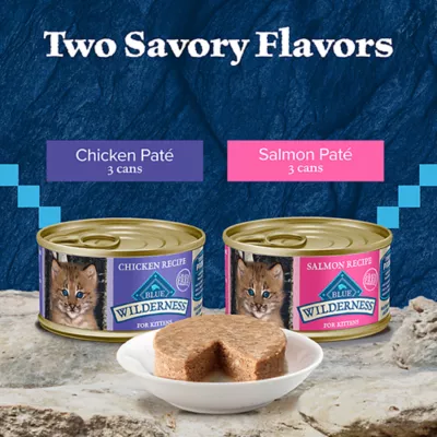 Product Blue Buffalo Wilderness Kitten Wet Cat Food - Grain Free, Variety Pack, 6 CT, 18 OZ