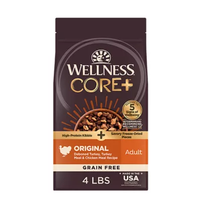 Product Wellness® CORE+ Kibble + Freeze-Dried Pieces Adult Dry Dog Food - Grain Free, Turkey