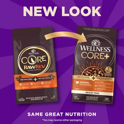 Product Wellness® CORE+ Kibble + Freeze-Dried Pieces Adult Dry Dog Food - Grain Free, Turkey