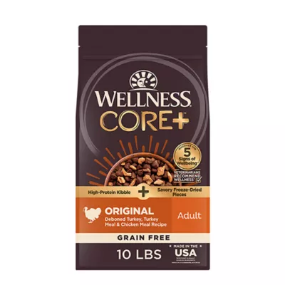 Product Wellness® CORE+ Kibble + Freeze-Dried Pieces Adult Dry Dog Food - Grain Free, Turkey