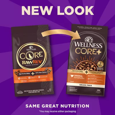 Product Wellness® CORE+ Kibble + Freeze-Dried Pieces Adult Dry Dog Food - Grain Free, Turkey
